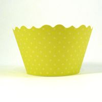 Cupcake wrappers- Chartreuse (includes 12)